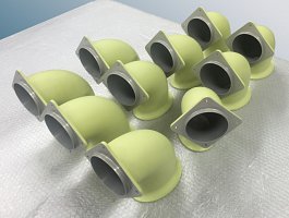 A330 NEO machined bellmouth duct -  wall 1.1mm thick